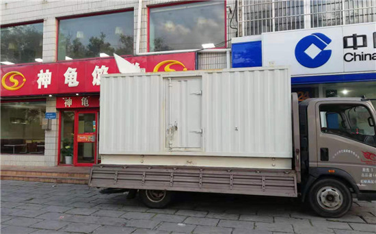 随州出租发电机施工案例